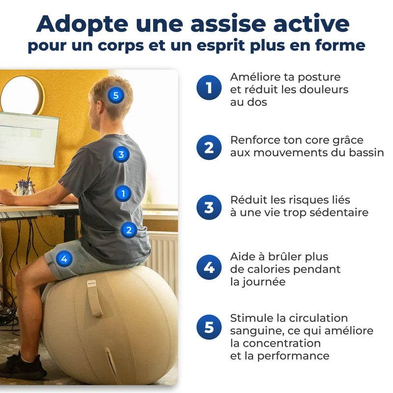 Ergonomischer Sitzball Büro