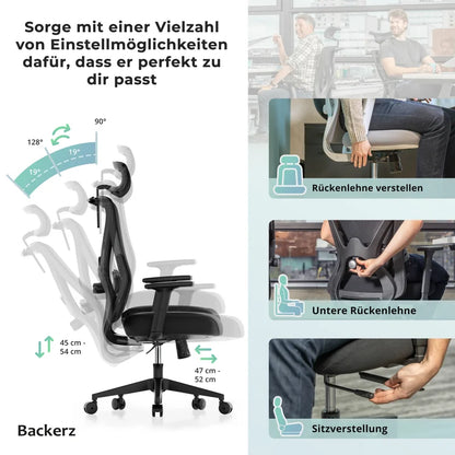 Backerz Ergonomischer Bürostuhl