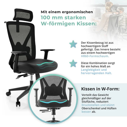 Backerz Ergonomischer Bürostuhl