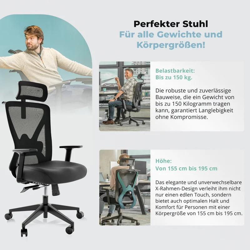 Backerz Ergonomischer Bürostuhl