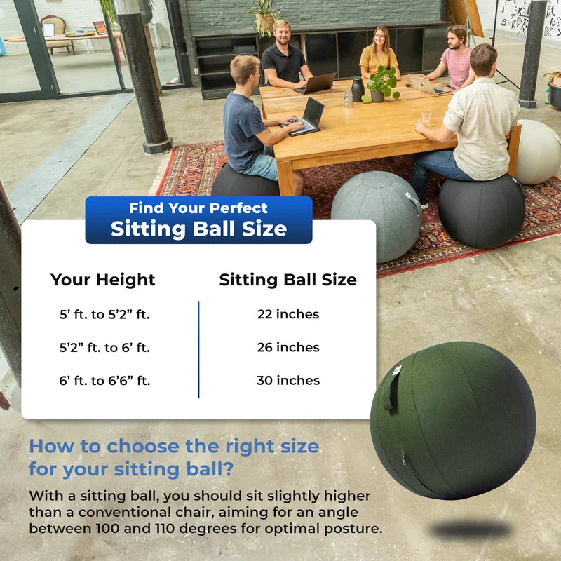 Ergonomischer Sitzball Büro