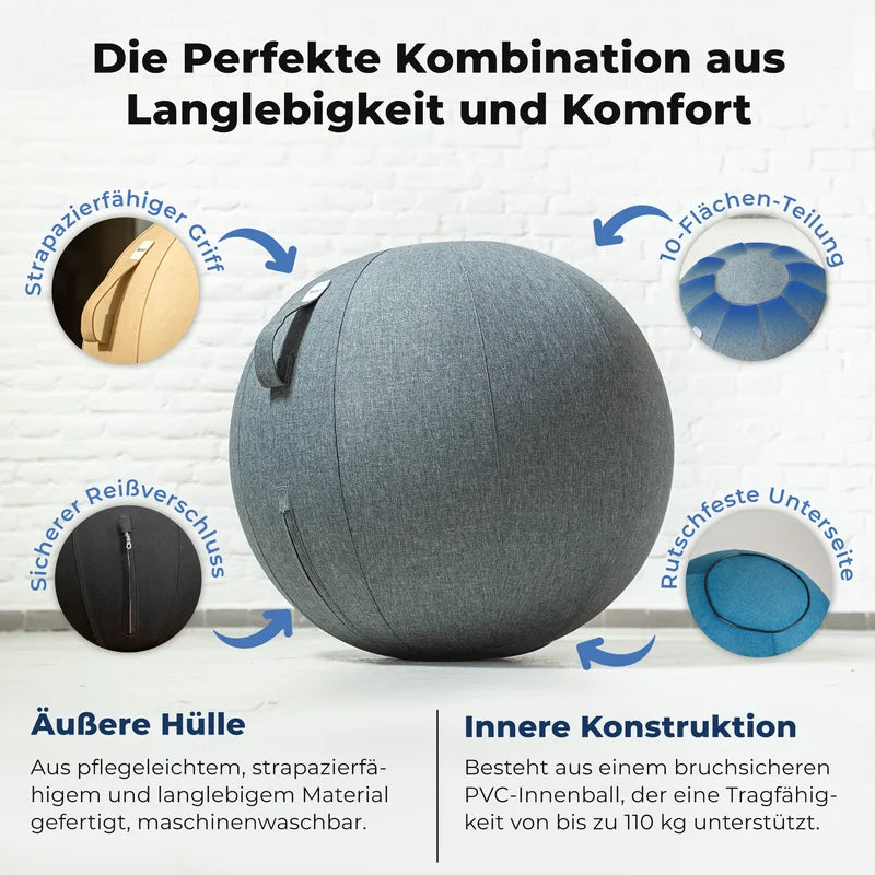 Ergonomischer Sitzball Büro