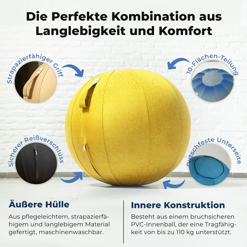 Ergonomischer Sitzball Büro