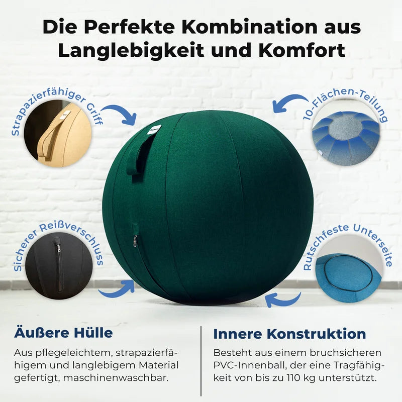 Ergonomischer Sitzball Büro