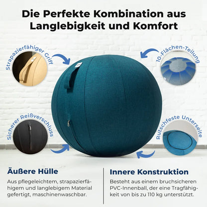 Ergonomischer Sitzball Büro