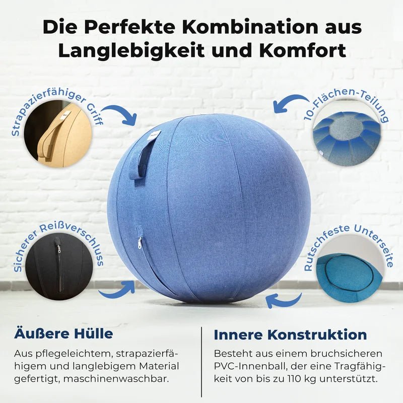 Ergonomischer Sitzball Büro