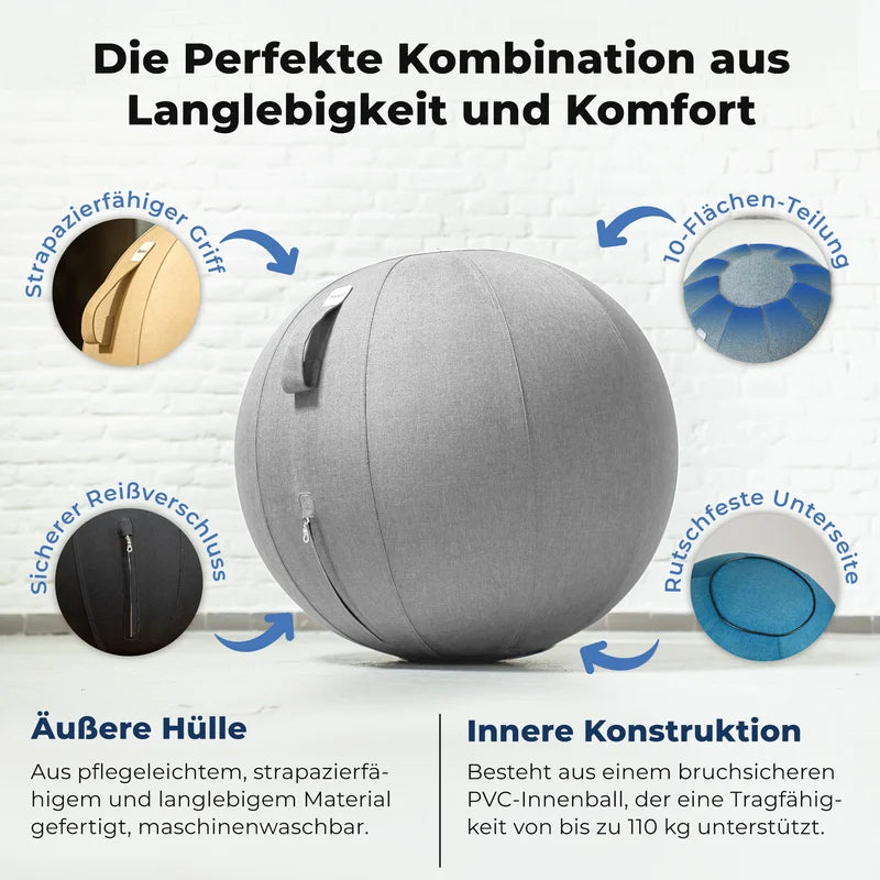 Ergonomischer Sitzball Büro