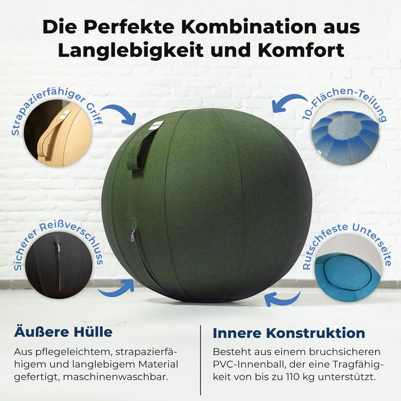 Ergonomischer Sitzball Büro