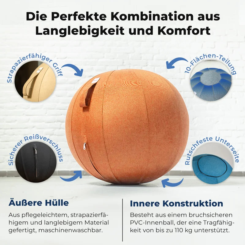 Ergonomischer Sitzball Büro