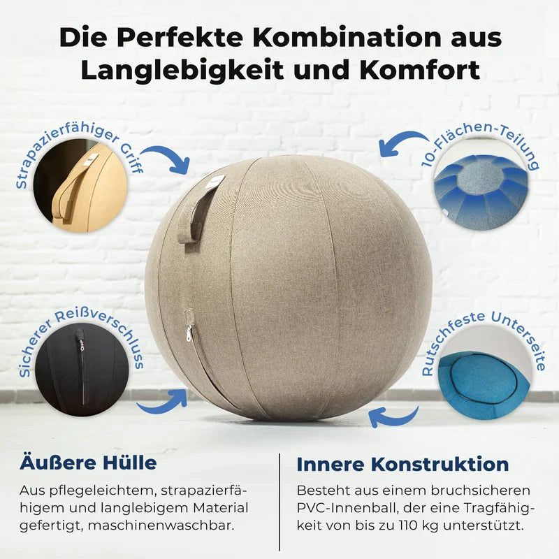 Ergonomischer Sitzball Büro