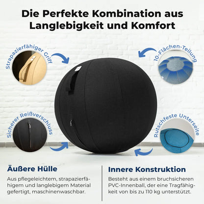 Ergonomischer Sitzball Büro