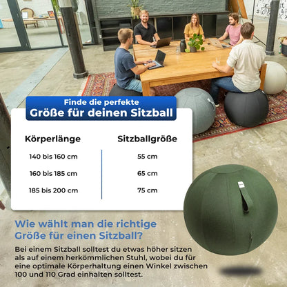 Ergonomischer Sitzball Büro