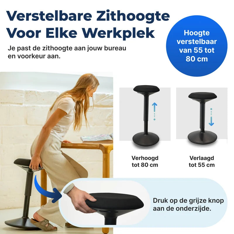 Ergonomischer Wackelhocker Büro