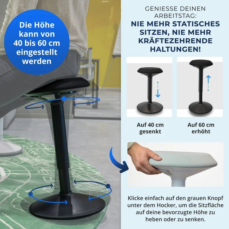 Ergonomischer Wackelhocker Büro