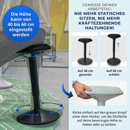 Ergonomischer Wackelhocker Büro