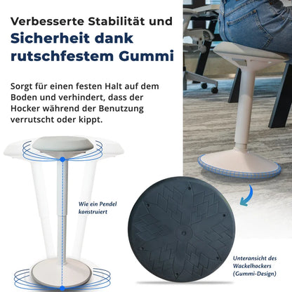 Ergonomischer Wackelhocker Büro