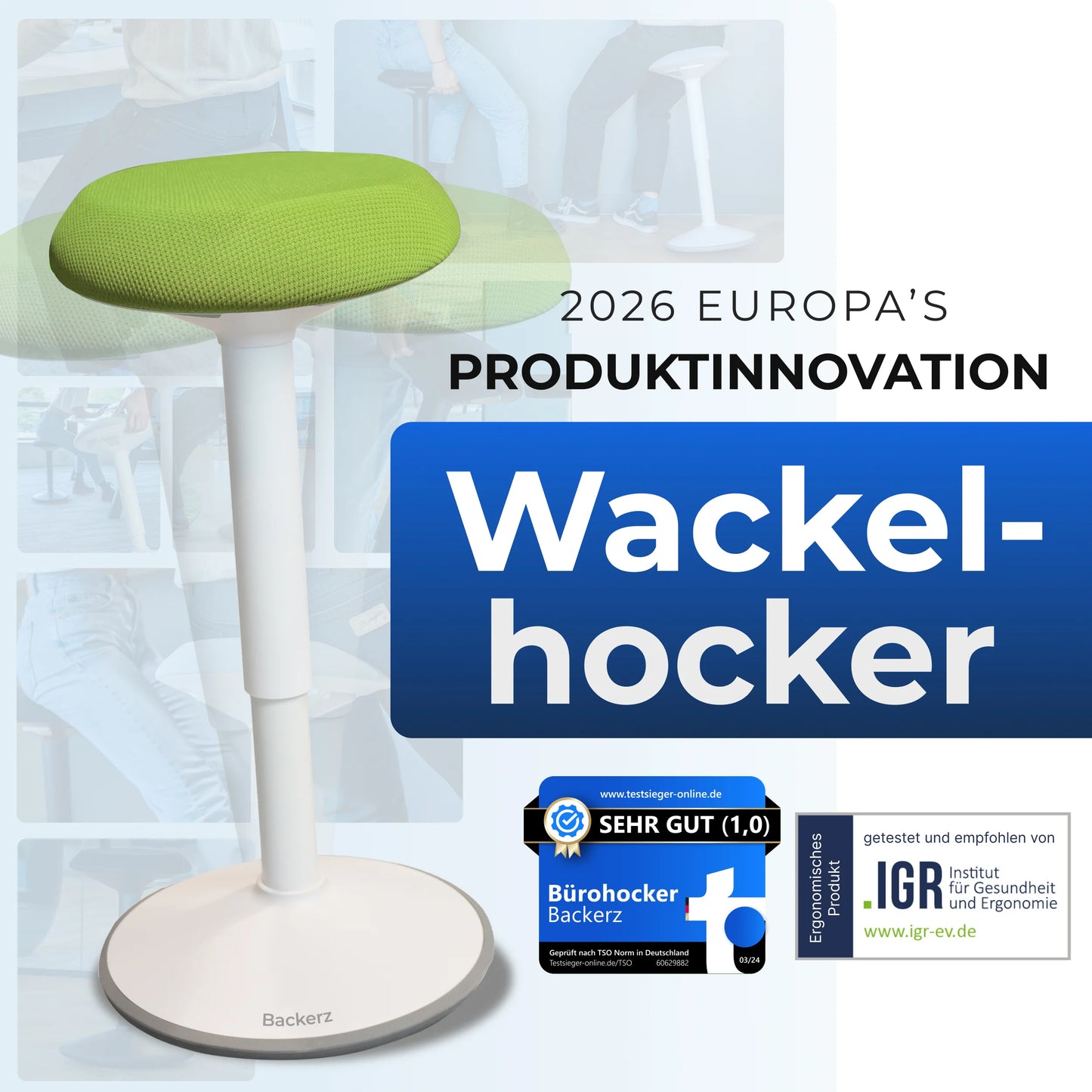 Ergonomischer Wackelhocker Büro
