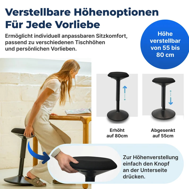 Ergonomischer Wackelhocker Büro