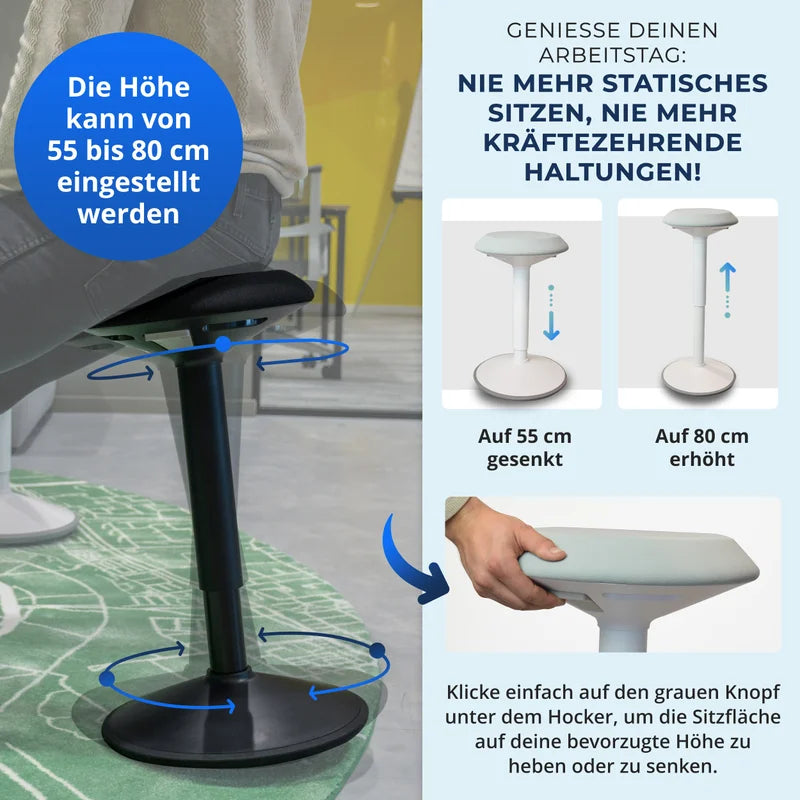 Ergonomischer Wackelhocker Büro