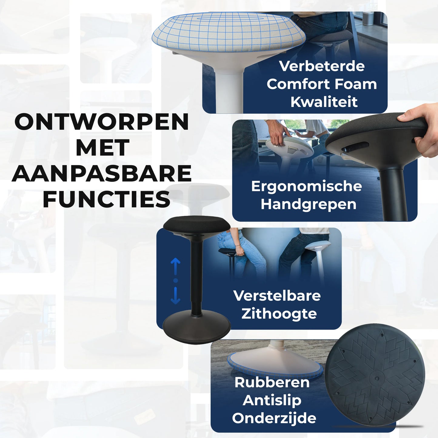 Ergonomischer Wackelhocker Büro