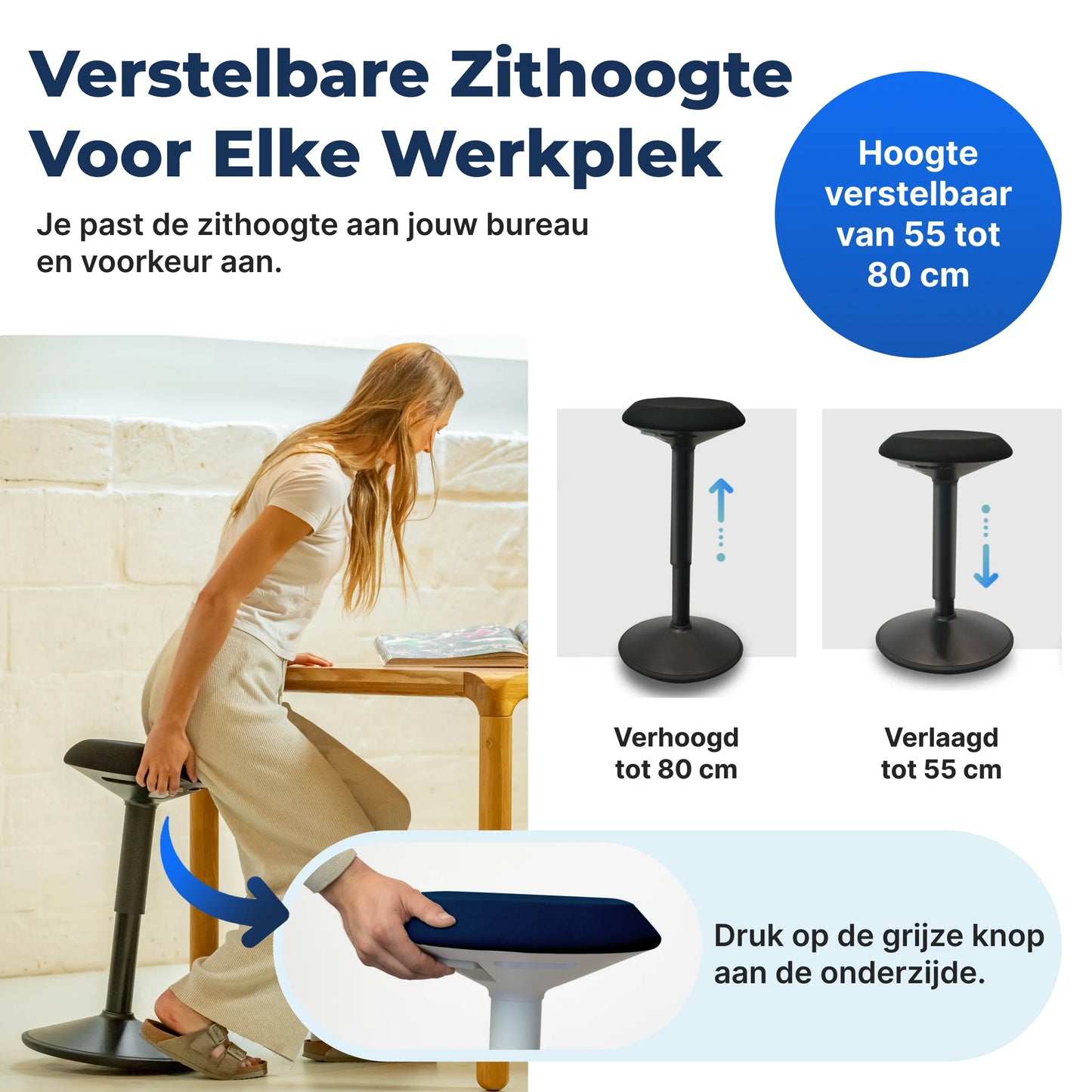 Ergonomischer Wackelhocker Büro