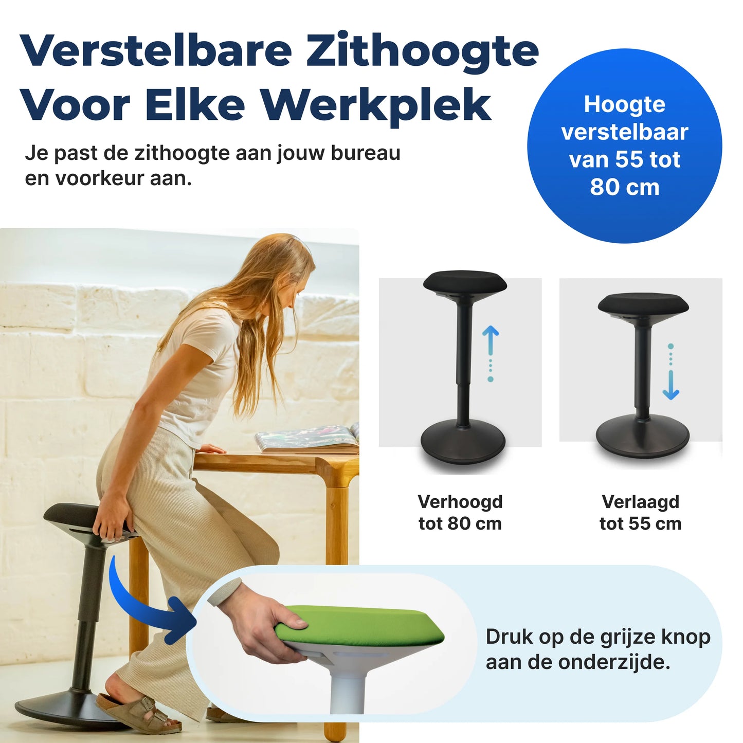 Ergonomischer Wackelhocker Büro