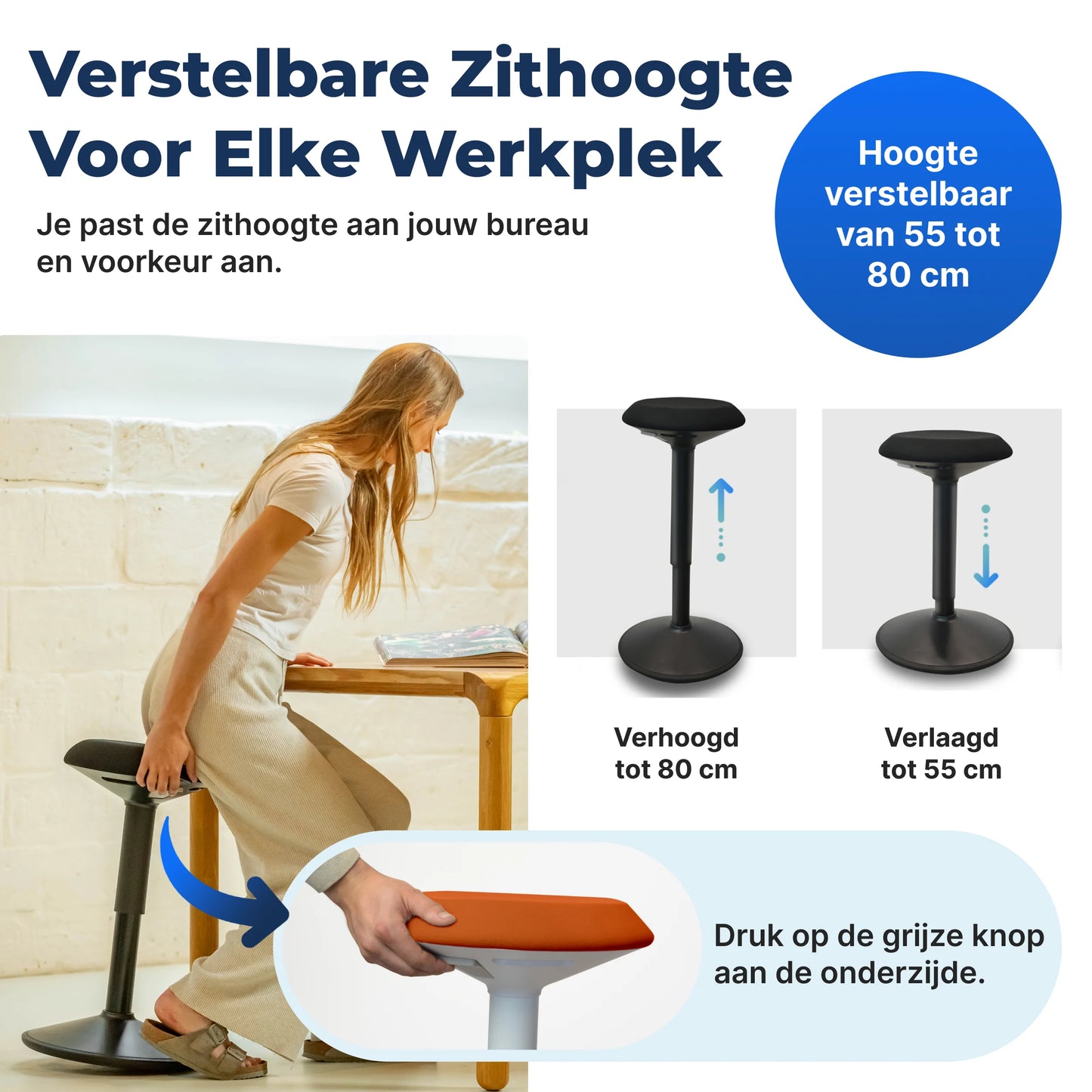 Ergonomischer Wackelhocker Büro