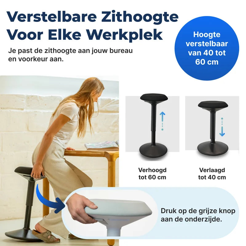 Ergonomischer Wackelhocker Büro