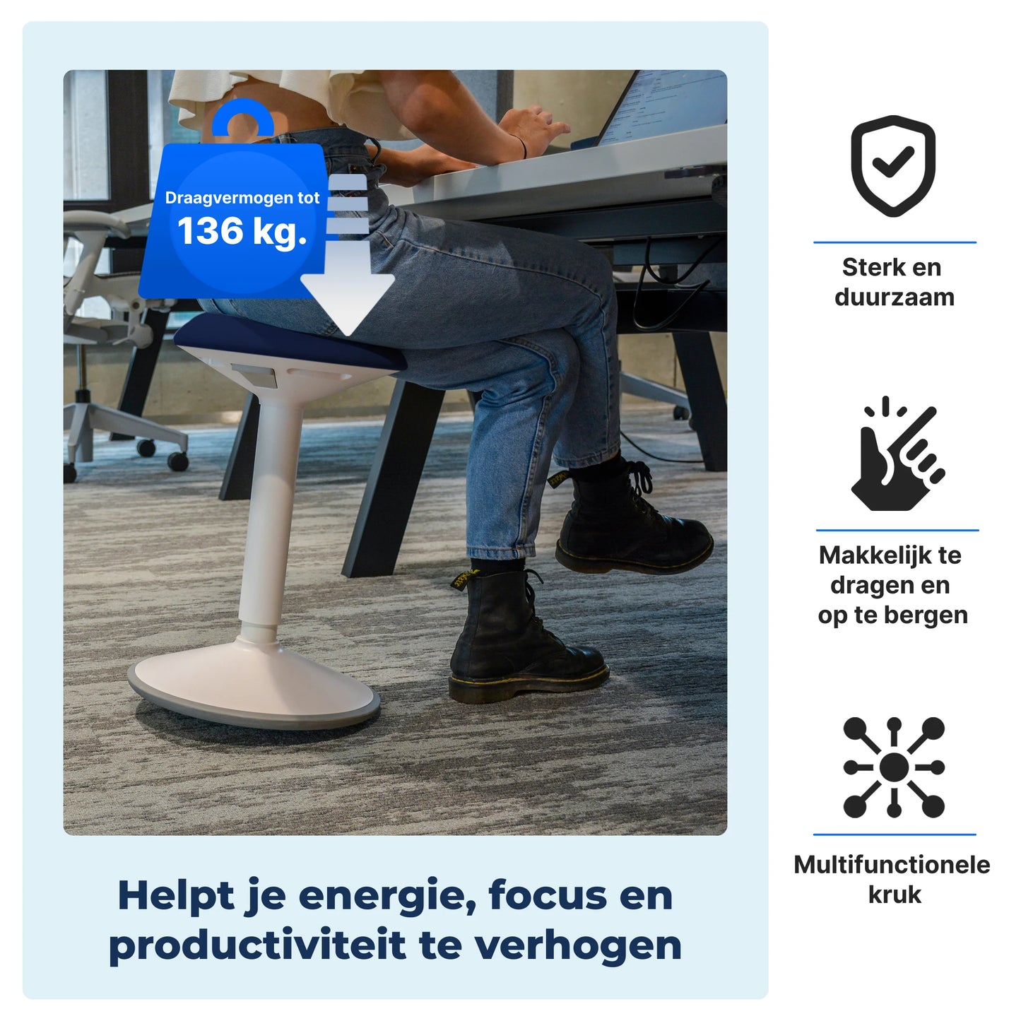 Ergonomischer Wackelhocker Büro