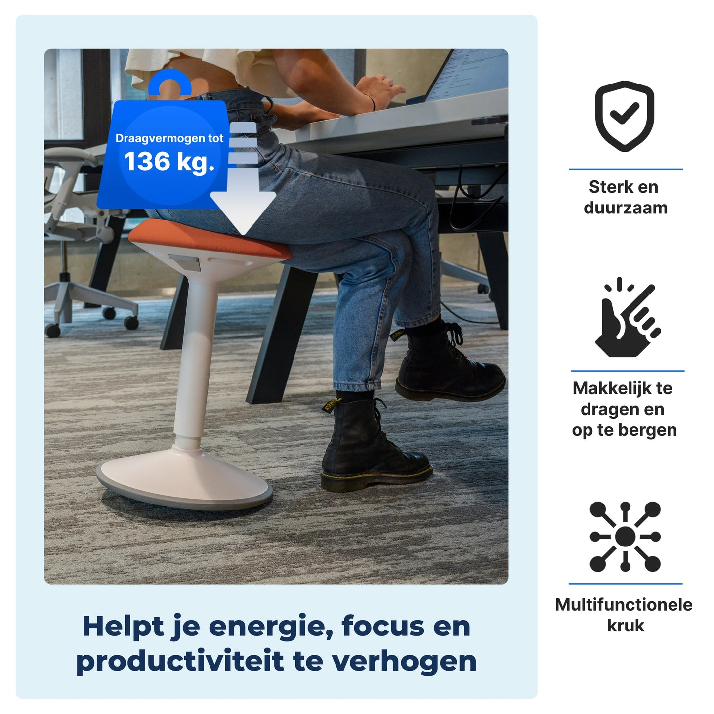 Ergonomischer Wackelhocker Büro