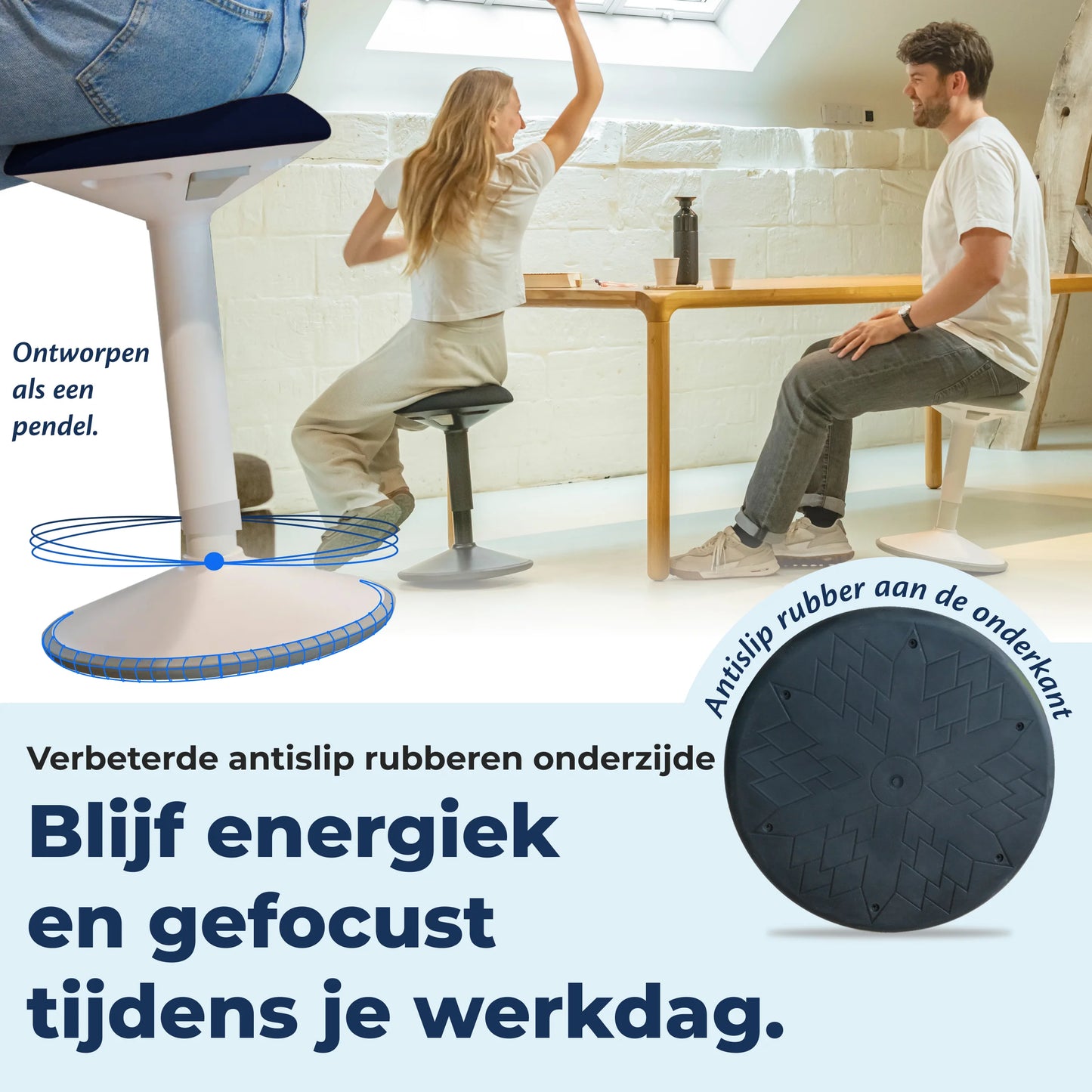 Ergonomischer Wackelhocker Büro