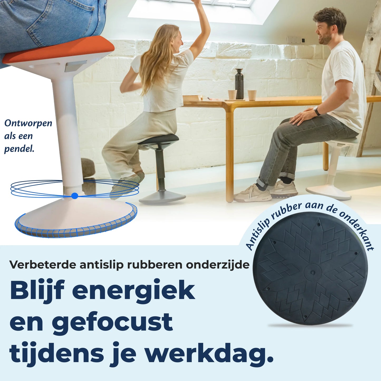 Ergonomischer Wackelhocker Büro