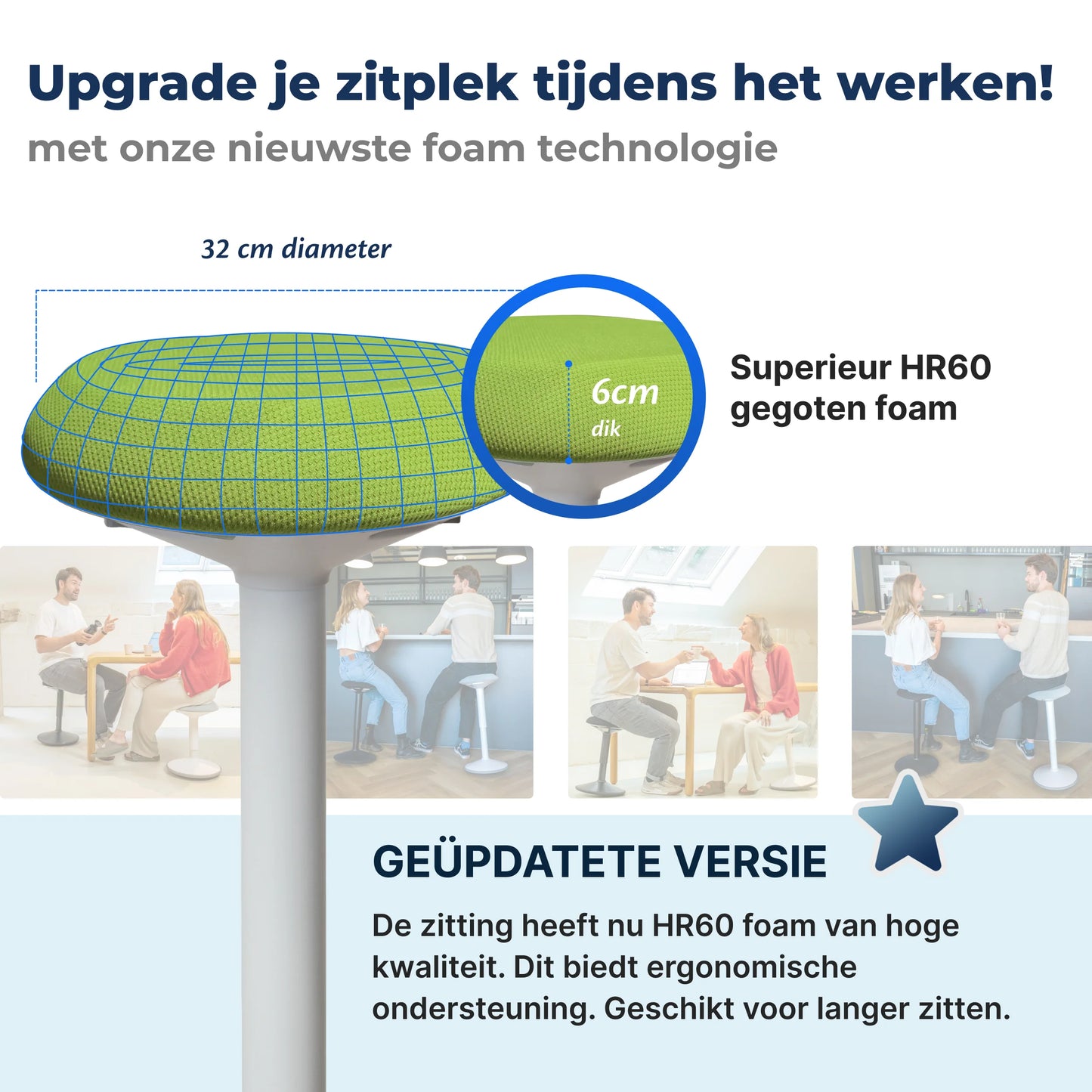 Ergonomischer Wackelhocker Büro