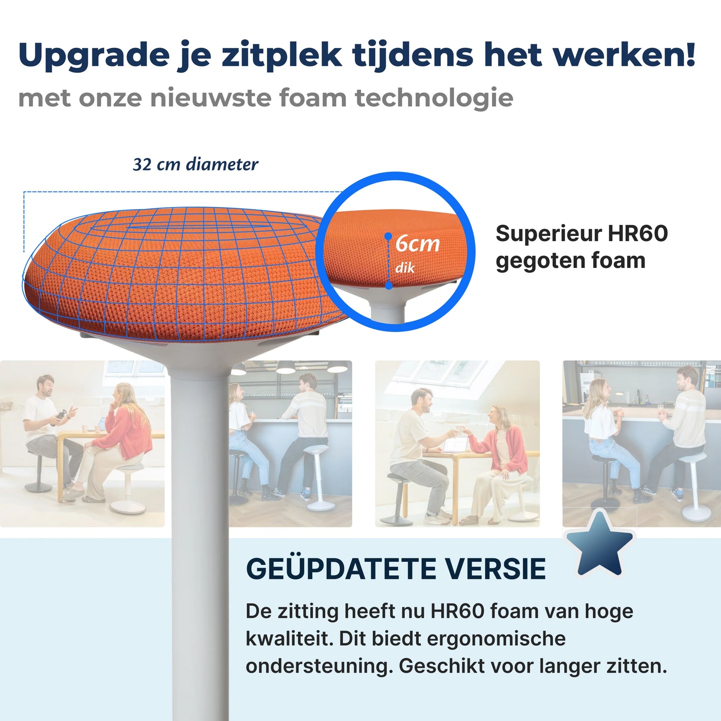 Ergonomischer Wackelhocker Büro