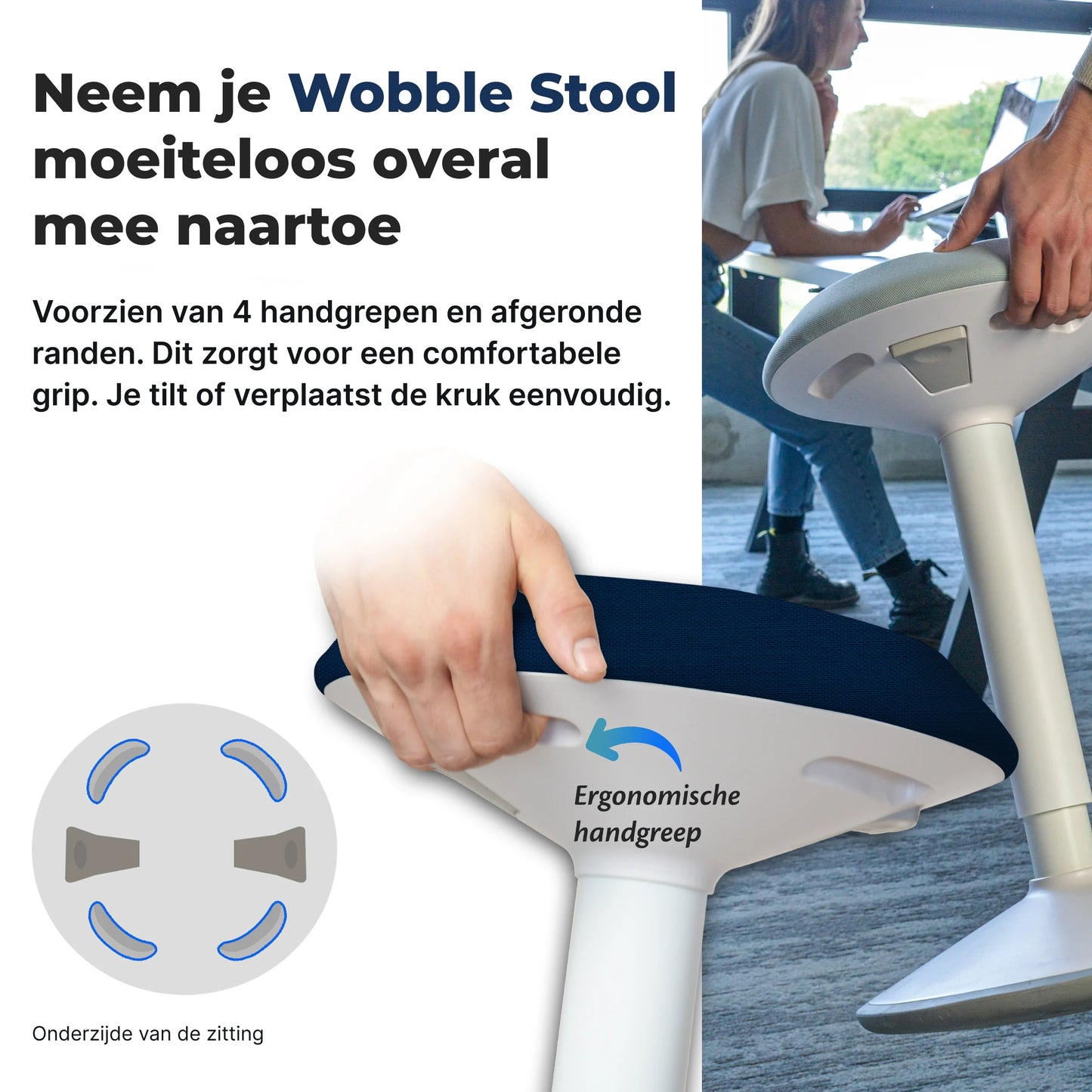 Ergonomischer Wackelhocker Büro