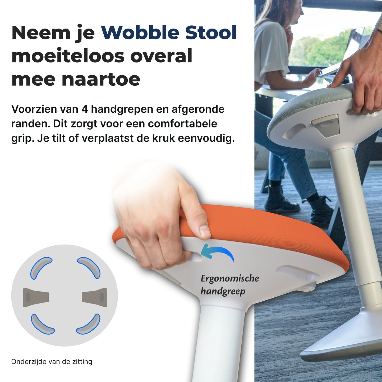 Ergonomischer Wackelhocker Büro