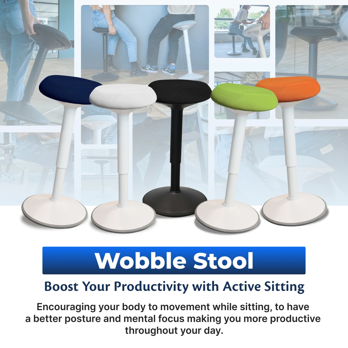 Ergonomischer Wackelhocker Büro