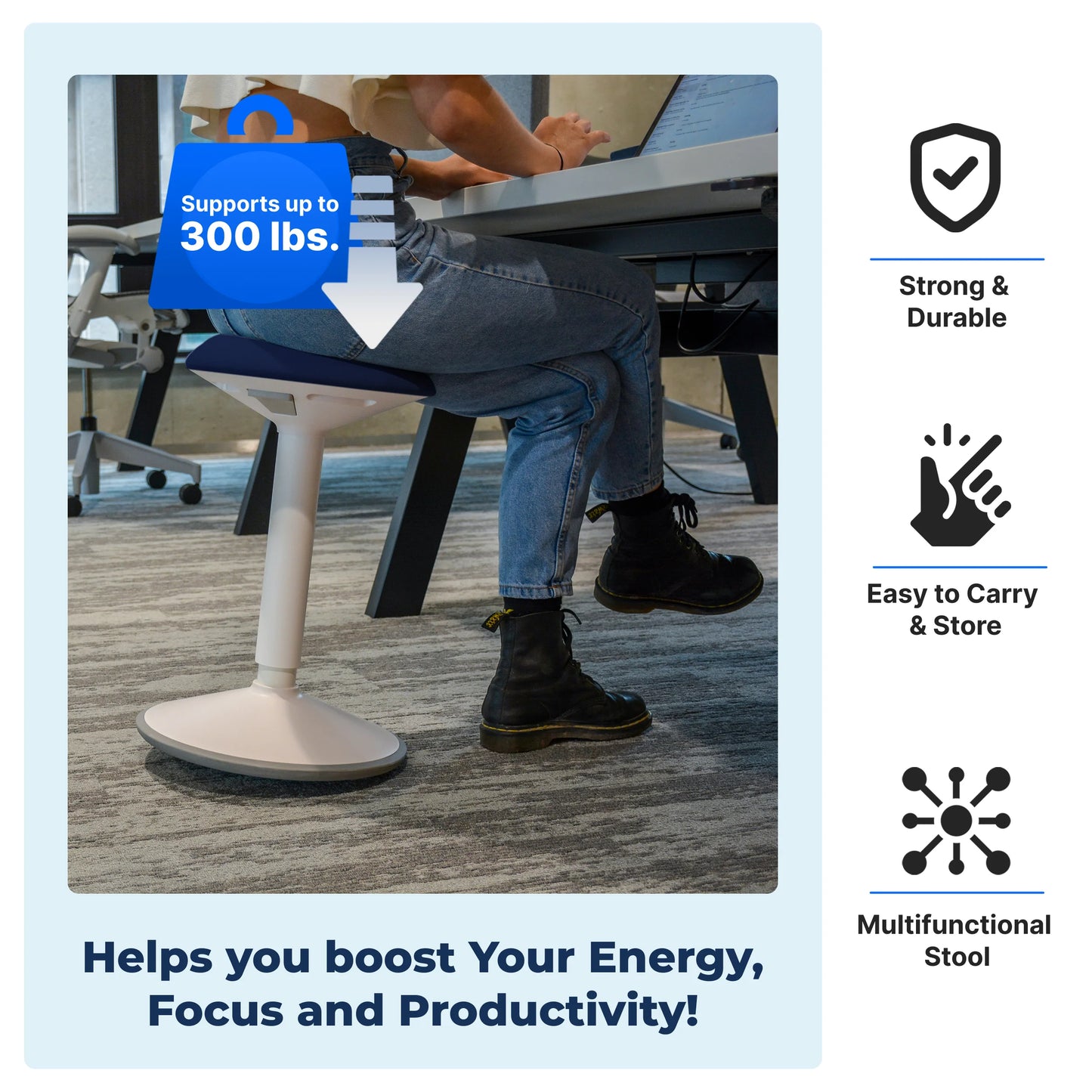 Ergonomischer Wackelhocker Büro