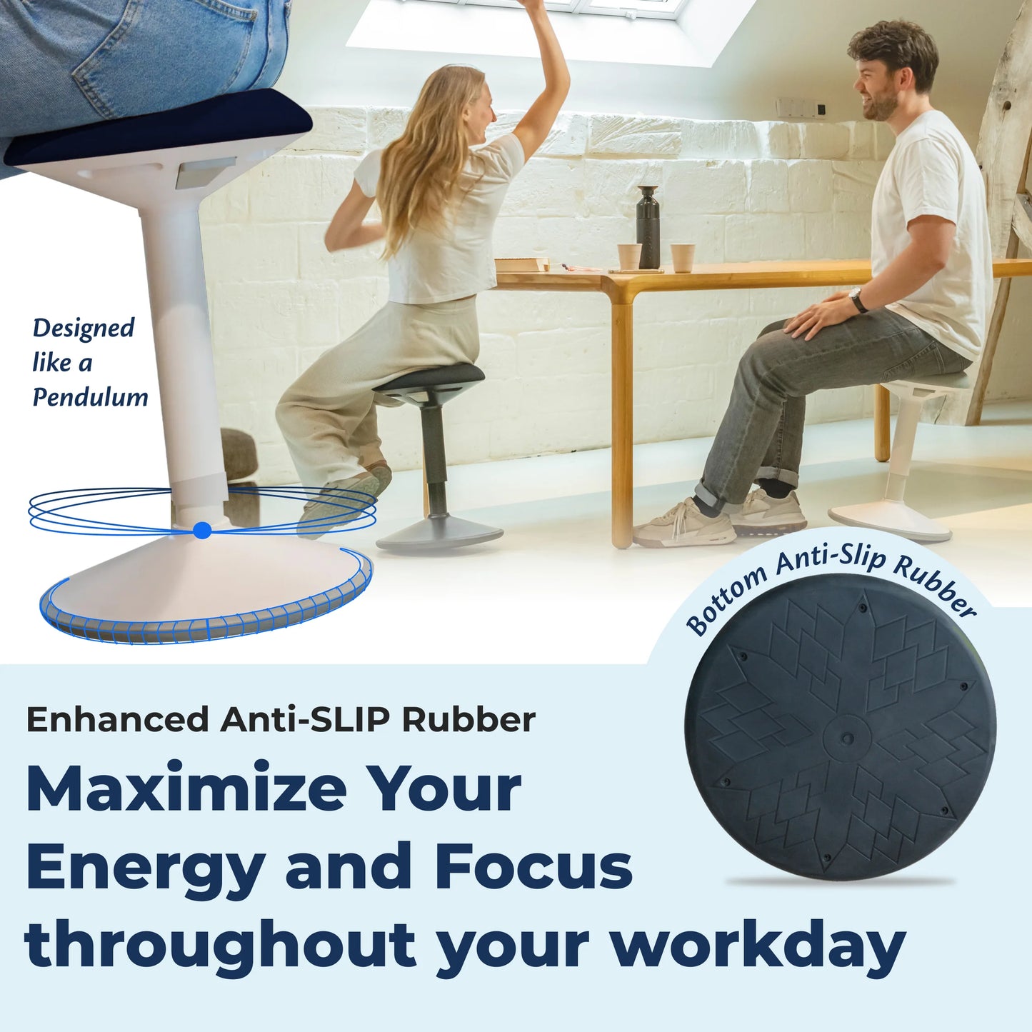 Ergonomischer Wackelhocker Büro