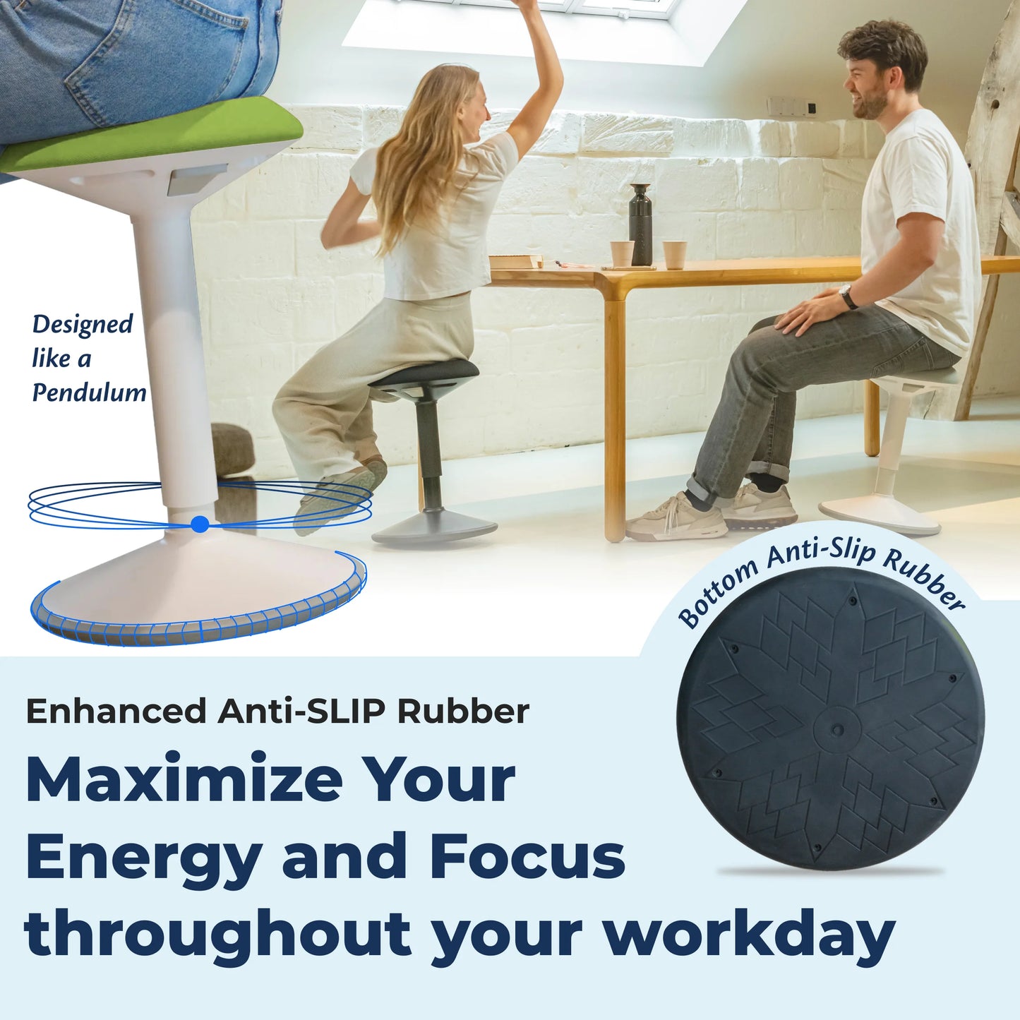 Ergonomischer Wackelhocker Büro