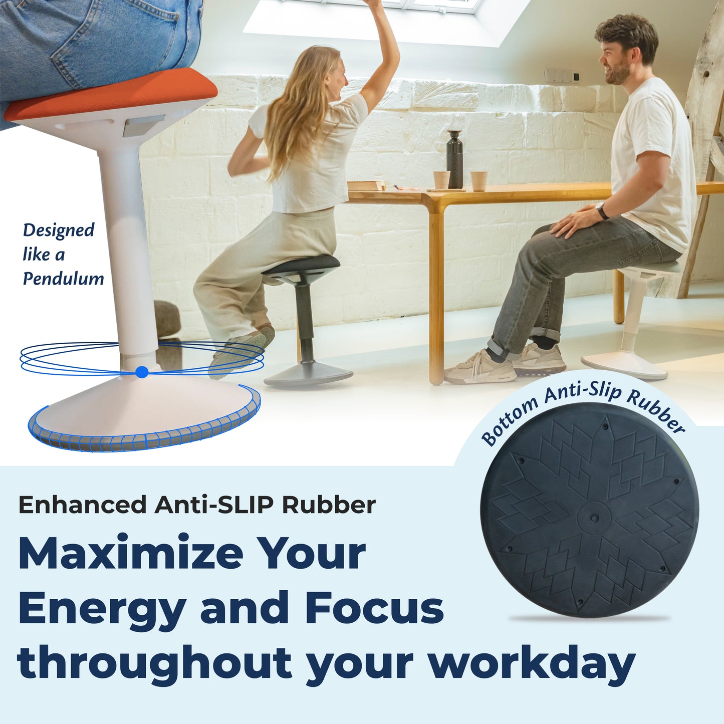 Ergonomischer Wackelhocker Büro