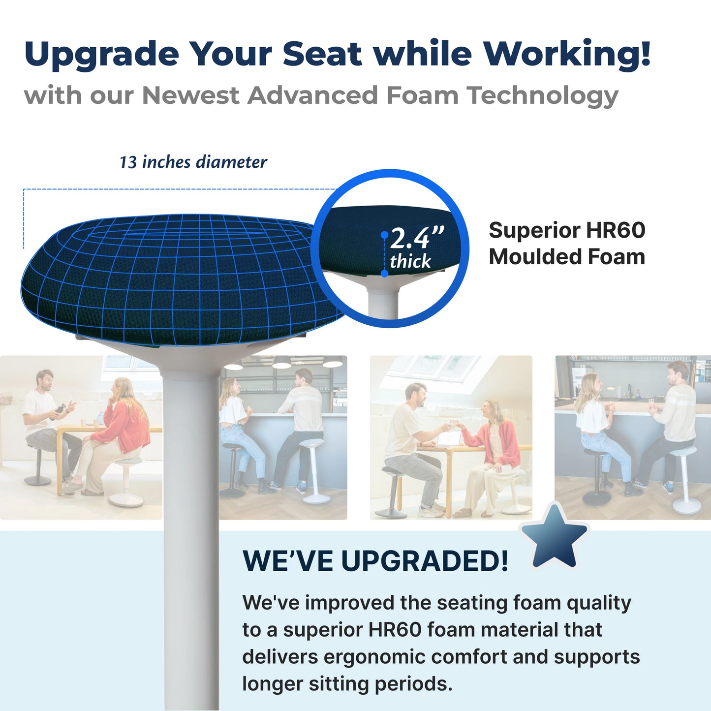 Ergonomischer Wackelhocker Büro