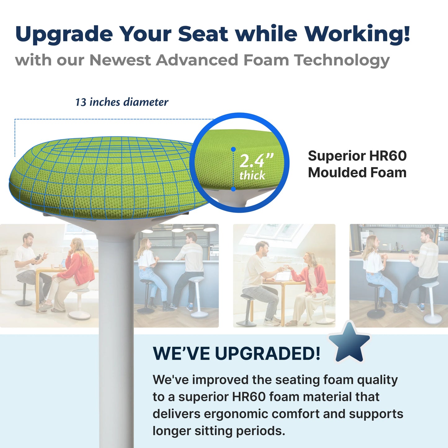 Ergonomischer Wackelhocker Büro