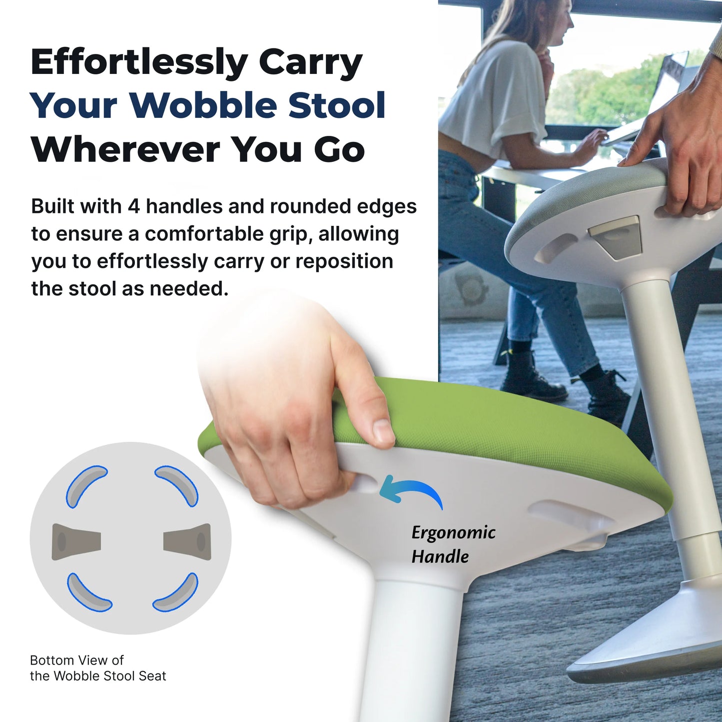 Ergonomischer Wackelhocker Büro