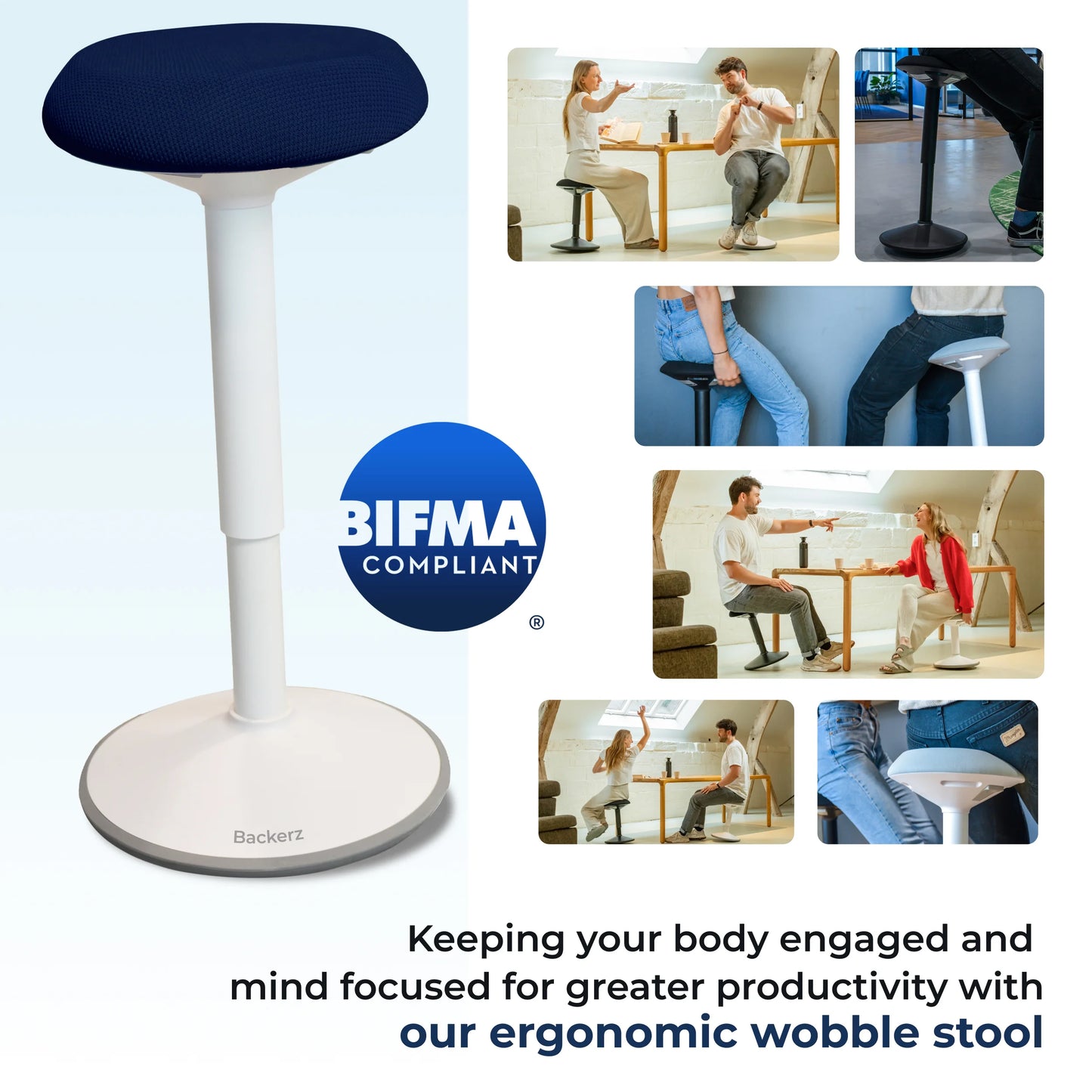 Ergonomischer Wackelhocker Büro