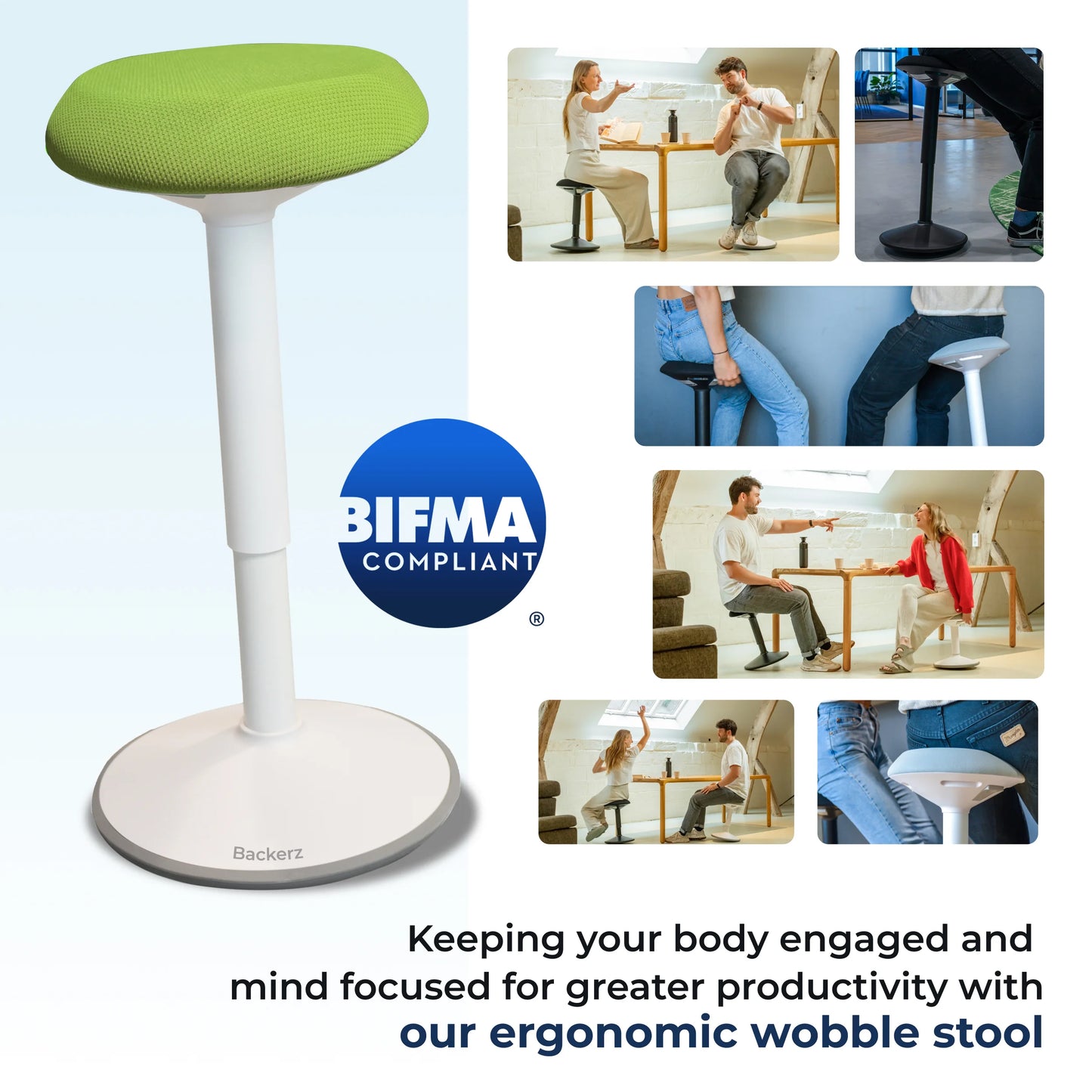 Ergonomischer Wackelhocker Büro