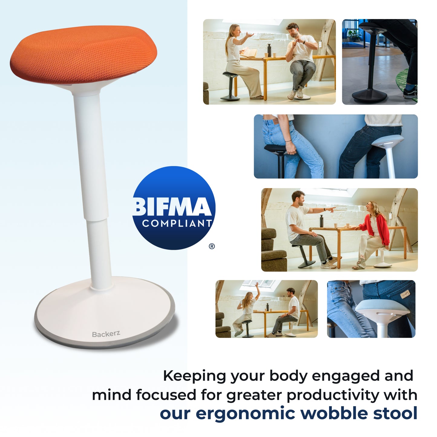 Ergonomischer Wackelhocker Büro